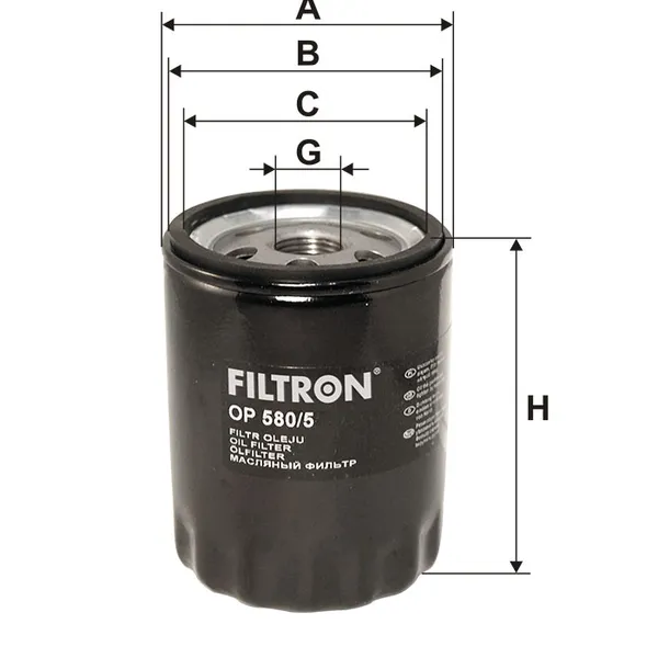 Фильтр масляный FILTRON OP580/5