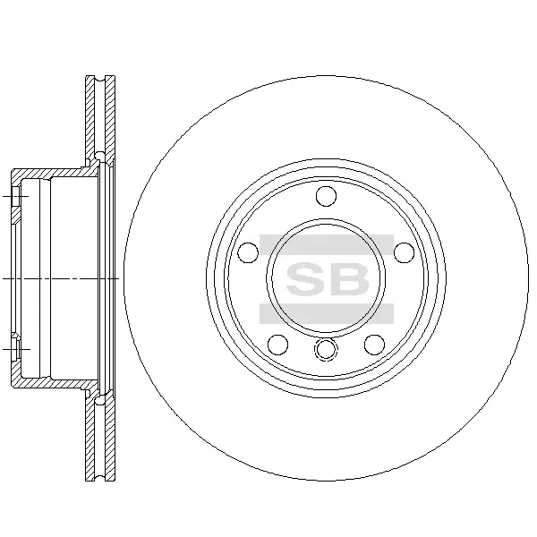Диск тормозной передний SANGSIN BRAKE SD5203