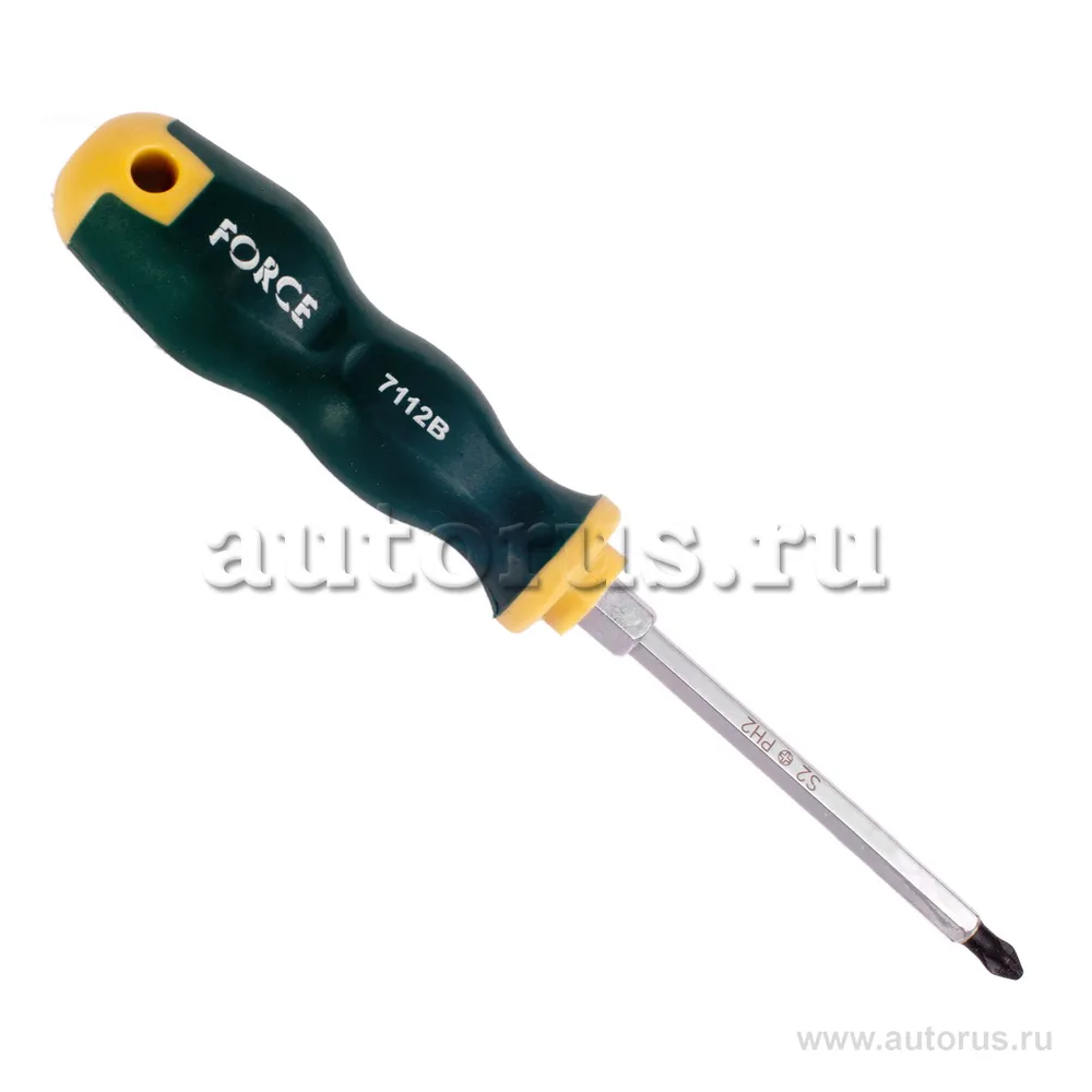 Отвертка крестовая PH2x100 215 мм FORCE 7112B