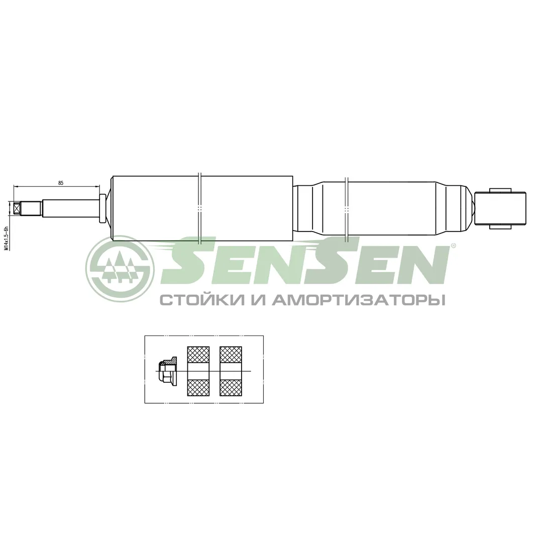 Амортизатор_TOYOTALANDCRUISER10098пергаз SENSEN 12140010