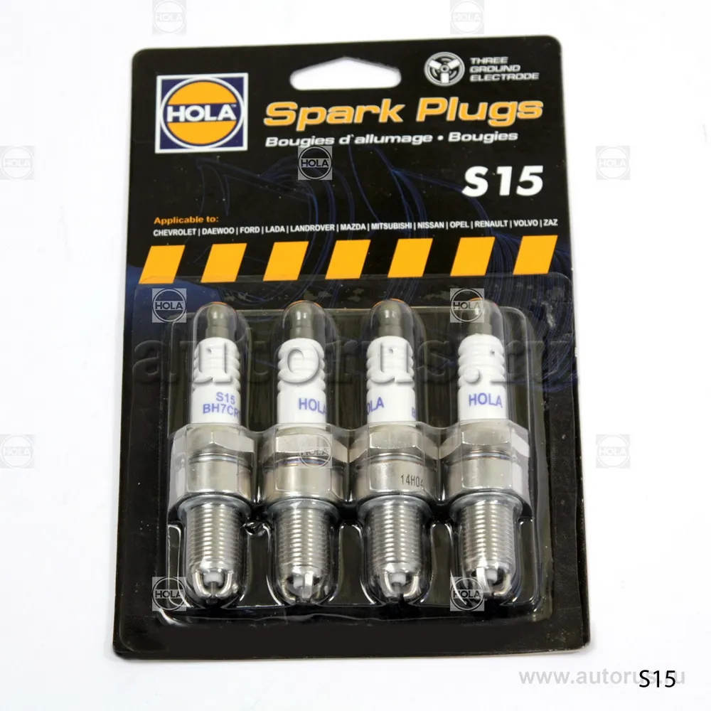 Свечи зажигания трехэлектродная карб. LADA 2108-15 / OKA 1111-11113 HOLA S15