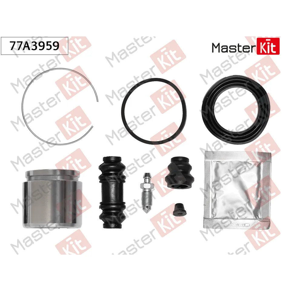 Ремкомплект тормозного суппорта+поршень Nissan PATROL GR IV (Y60, GR) 1986 - 1998 MASTERKIT 77A3959