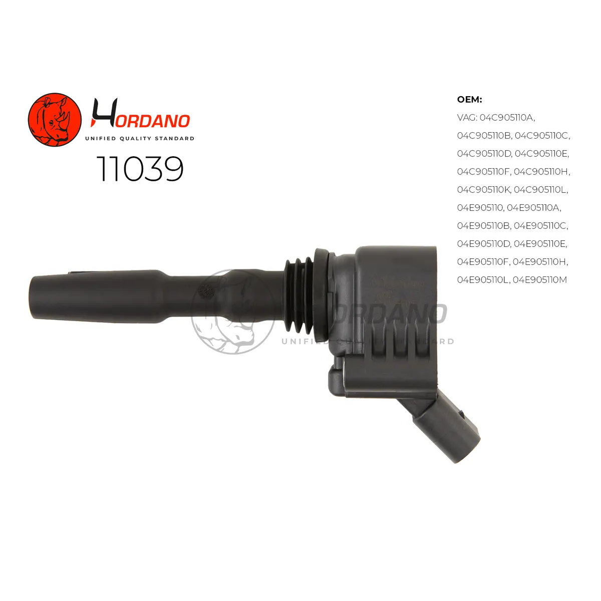 Катушка зажигания SKODA OCTAVIA (5E3) Хэтчбэк 11,12- 1.4 TSI Hordano 11039