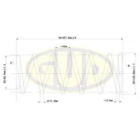 Пружина задняя KIA RIO (2000-2004) G.U.D GCS237231