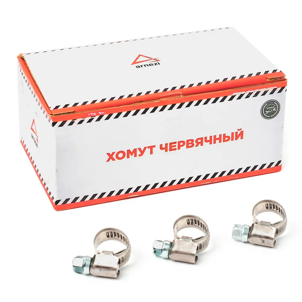 Хомут металлический червячный 8х12 ARNEZI A0902001