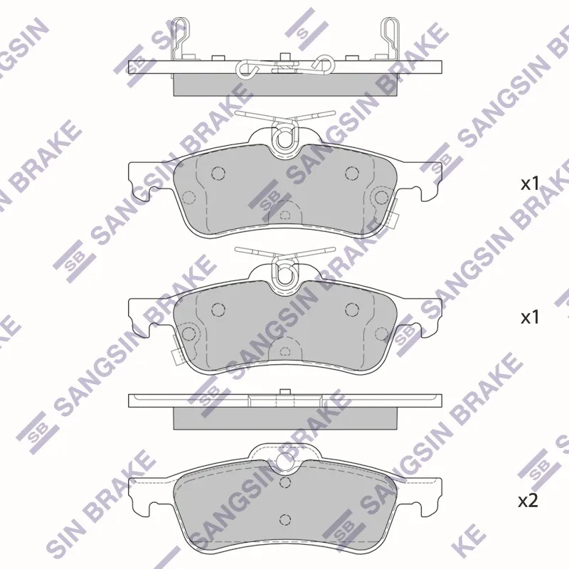 КОЛОДКИ ТОРМОЗНЫЕ HONDA CIVIC(FK) 12- ЗАД. SP4133