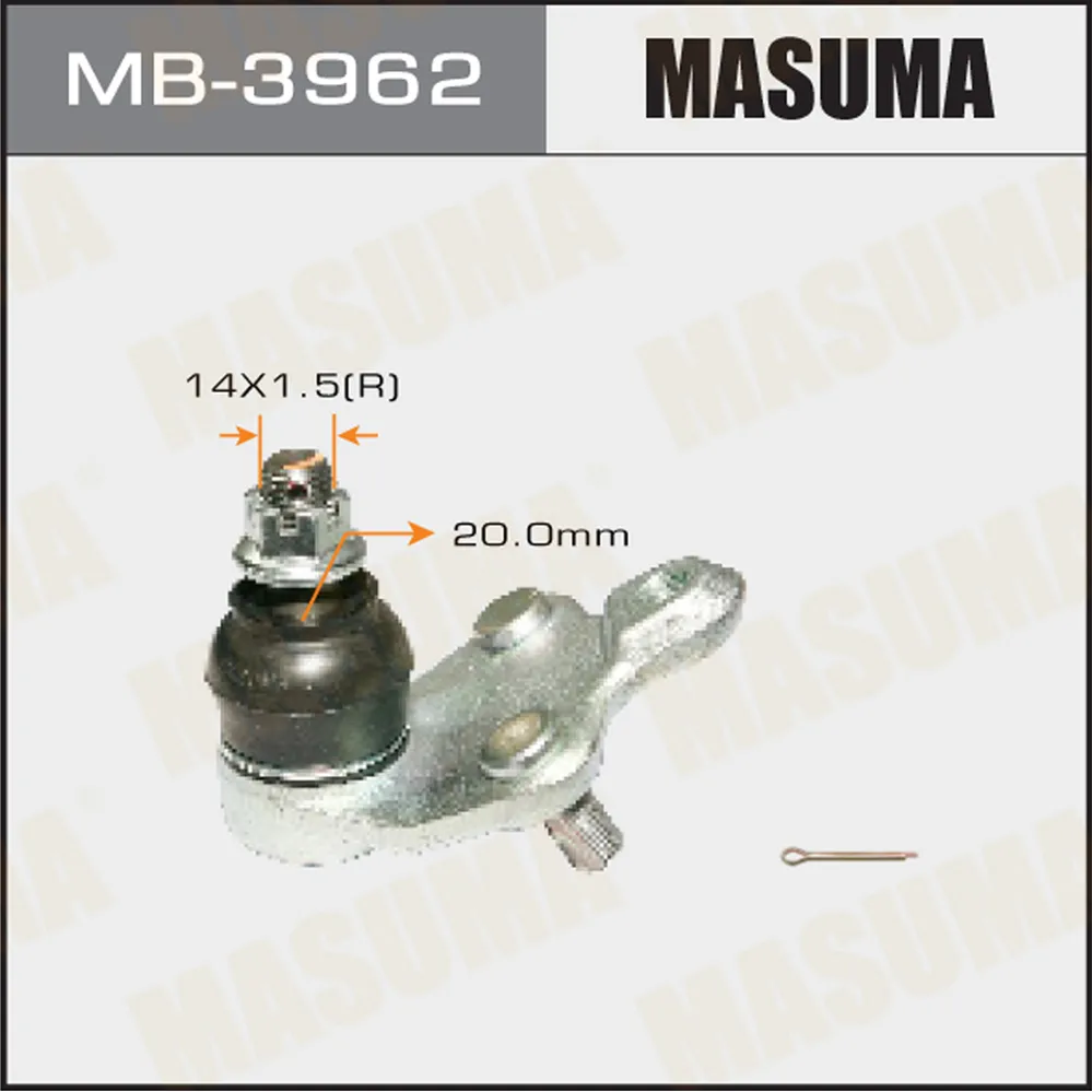 Опора шаровая toyota avensis at25 all 03 MASUMA MB-3962
