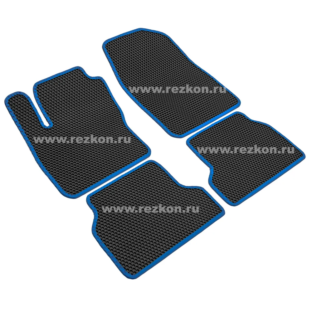 Коврики в салон EVA Соты Ford Focus II (08-11) Синий кант Rezkon 9116010103
