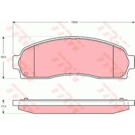 Колодки передние FORD Explorer (USA)/MAZDA B-Serie 98-> TRW GDB4131