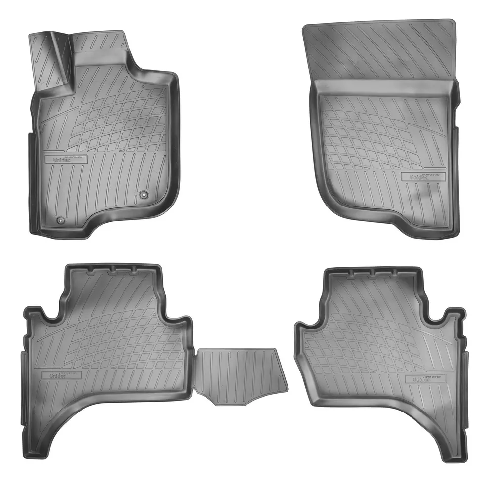 Коврики салонные для Mitsubishi L200 IV 3D (2006-2015)\ Fiat Fullback 3D (2016) NORPLAST NPA11-C59-330