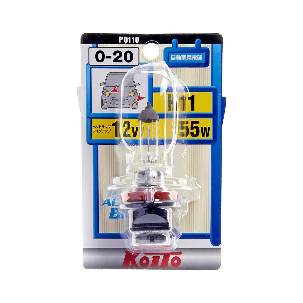 Лампа 12V H11 55W PGJ19-2 KOITO 1 шт. блистер P0110
