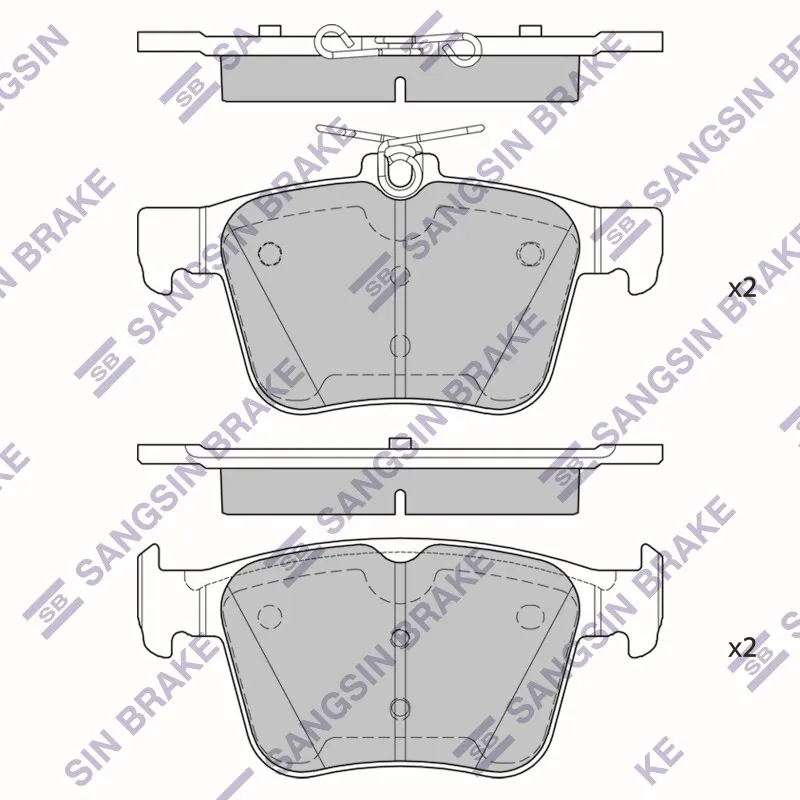 Колодки тормозные AUDI S3 17- зад. SP4521