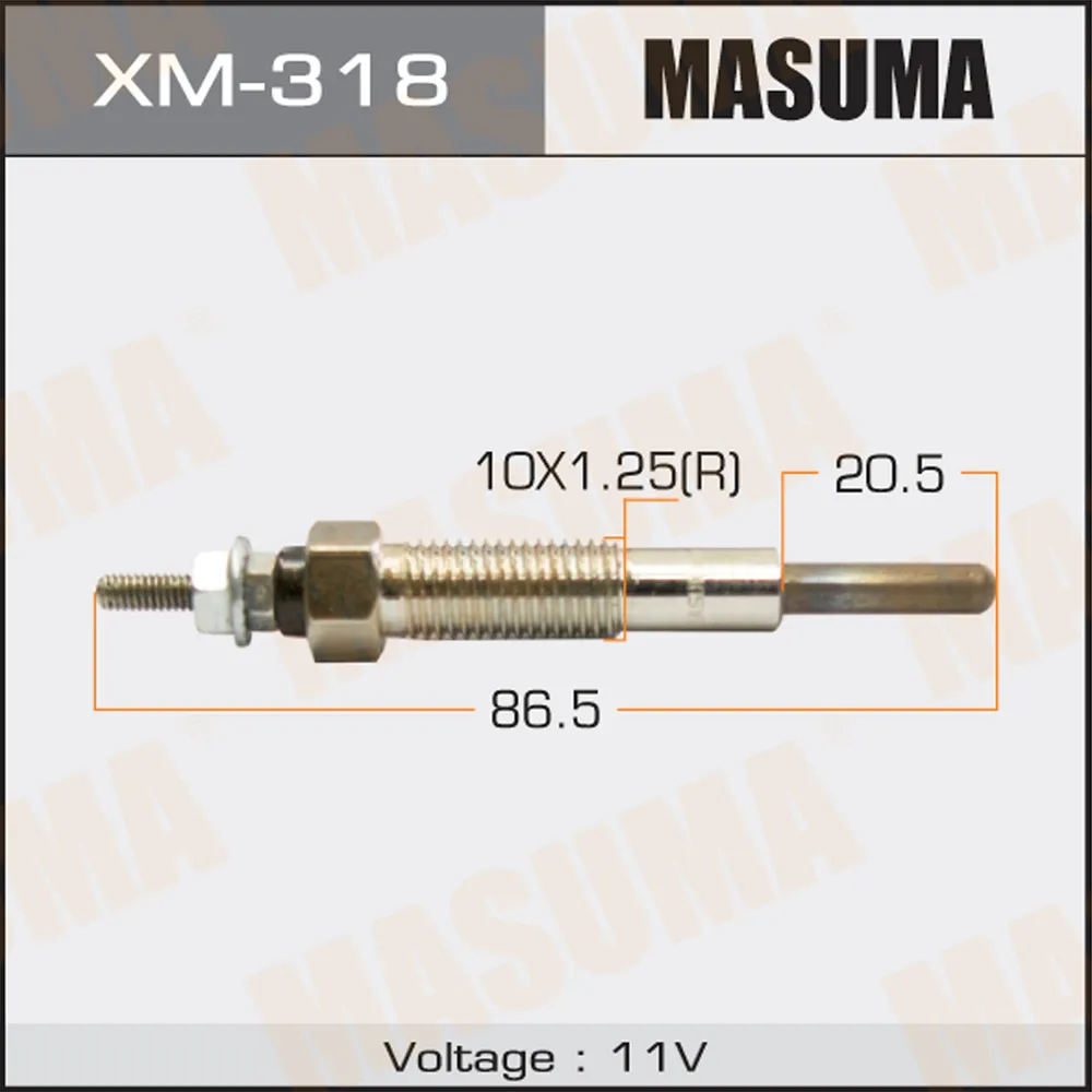 Свеча накаливания MITSUBISHI DELICA MASUMA XM-318
