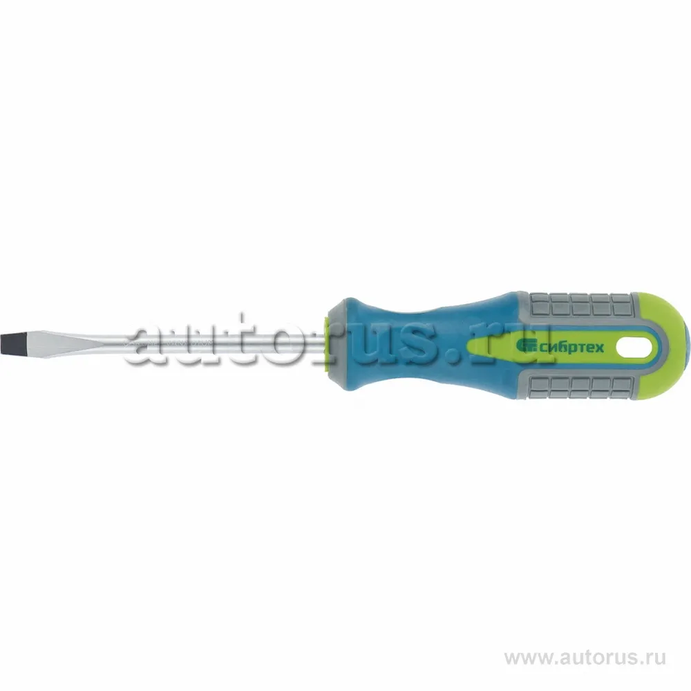 Отвертка, SL6x150 мм, CrV, трехкомпонентная рукоятка СИБРТЕХ 11803
