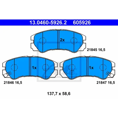 Колодки OPEL FRONTERA WVA21845