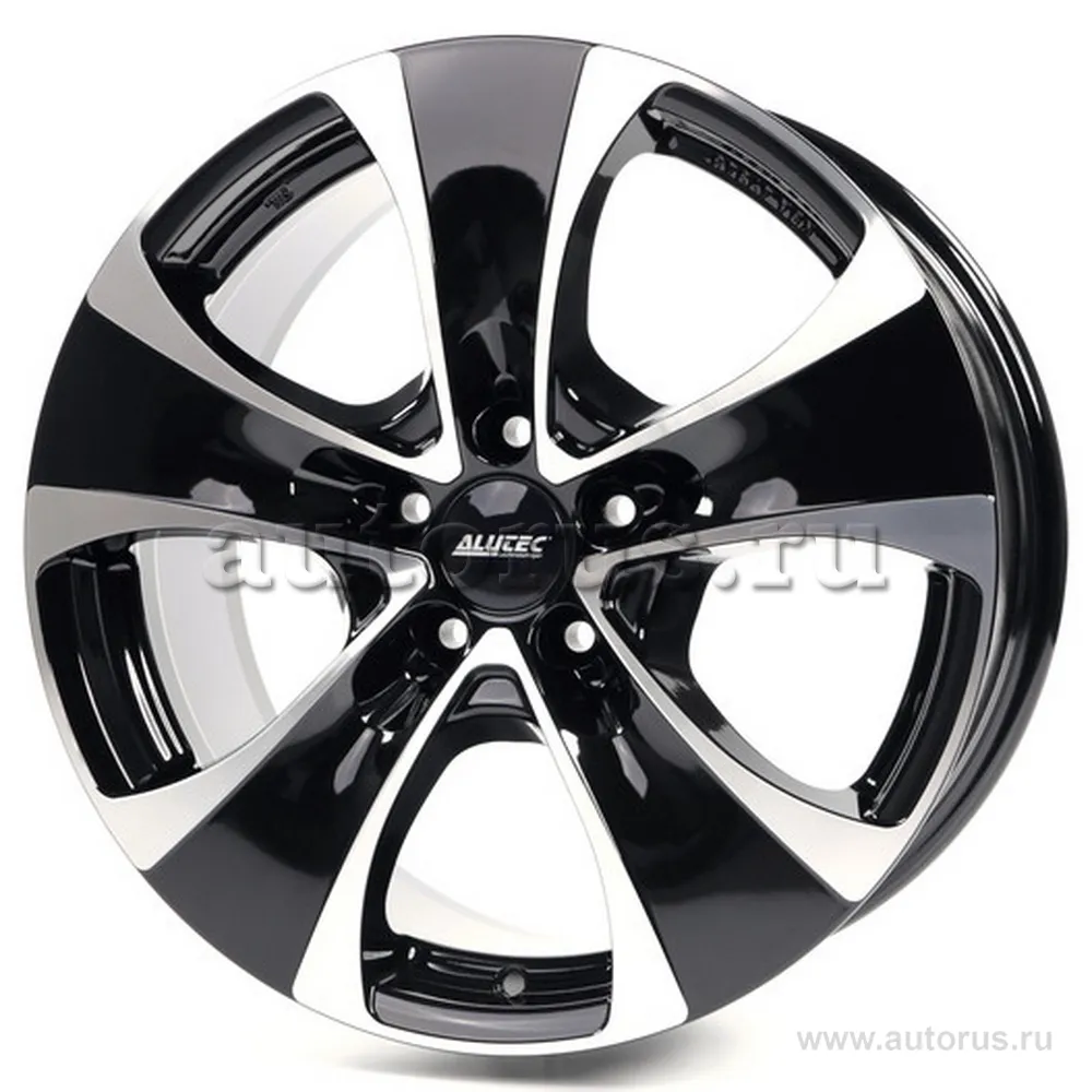 Диск литой R16 7.5J 5x108/70.1 ET45 ALUTEC Dynamite Diamond Black Front Polished DY75645B531