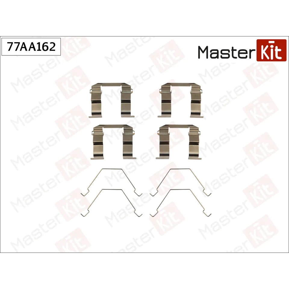 Комплект установочный тормозных колодок Mazda 626 V (GF) 1997 - 2002 MASTERKIT 77AA162