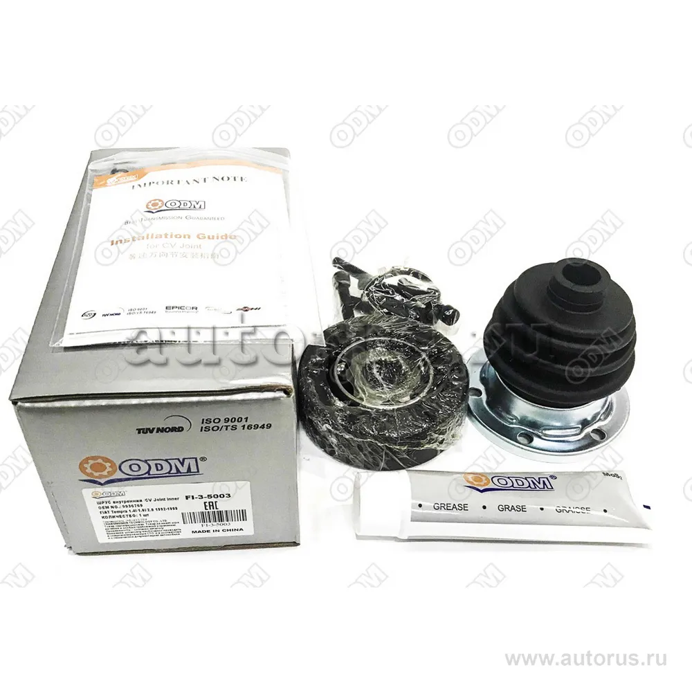 ШРУС внутренний (к-кт) FIAT Tempra 1.4I/1.6I/2.0 1992-1999 ODM FI35003