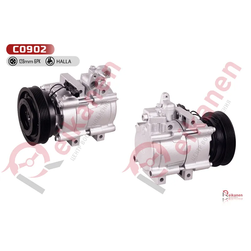 Компрессор конд. восст для hyundai santa fe/sonata 2.7 01-06 гар 6 мес c0902 Reikanen C0902