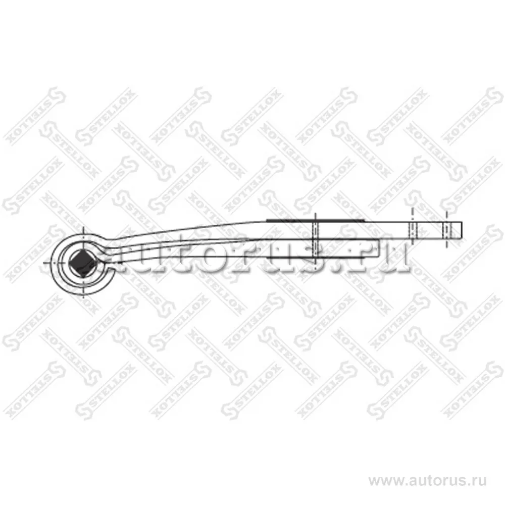 Полурессора 2/40x80x89 550+340/230/80 с круглым пальцем Kassbohrer STELLOX 8455650_SX