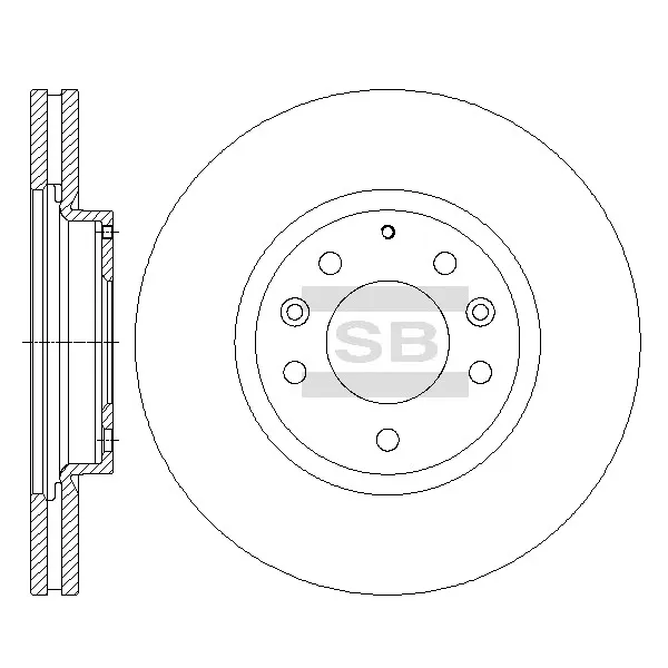 Диск тормозной передний MAZDA CX-7 06- CX-9 07- SANGSIN BRAKE SD4414