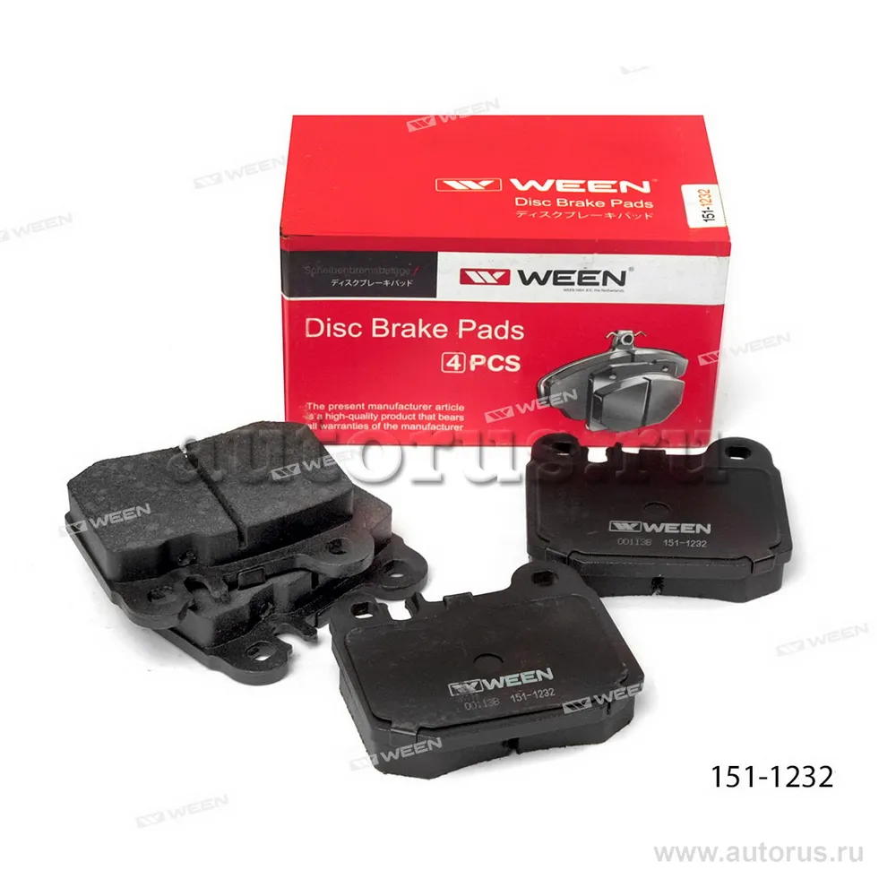 Тормозные колодки дисковые задние MERCEDES-BENZ M-class (W163) WEEN 151-1232