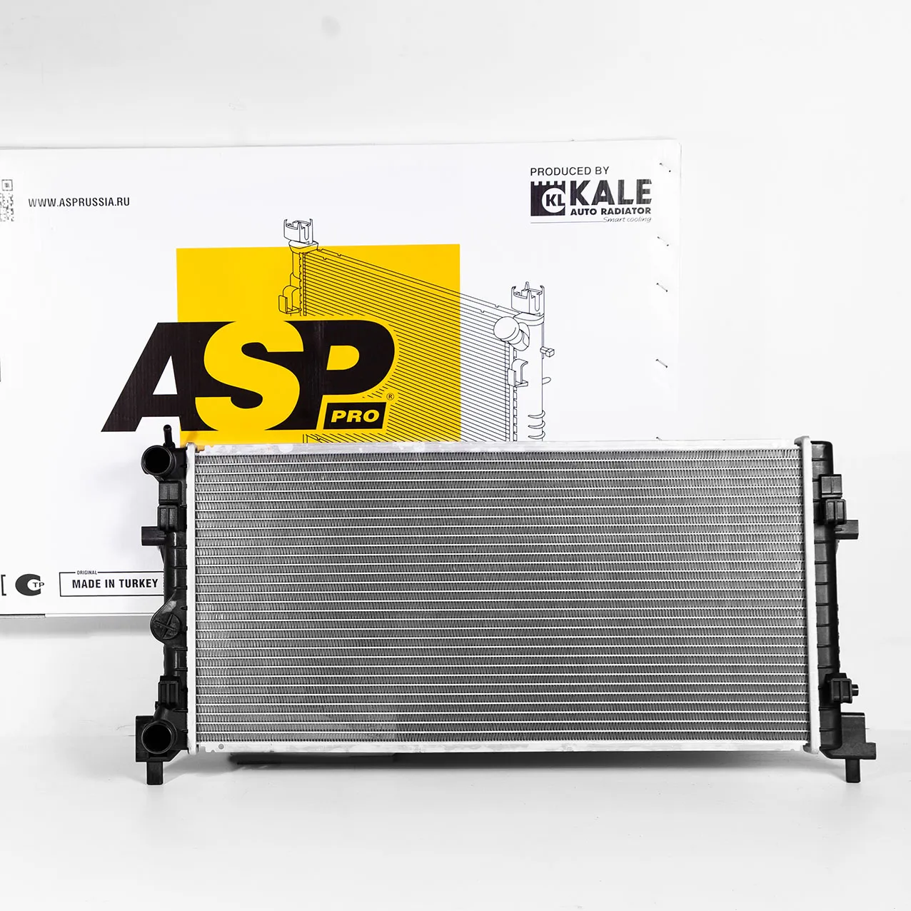 Радиатор охлаждения для а/м VW Polo Sedan (10-)/(20-)/Skoda Rapid (12-)/(20-) паяный ASP AL10523