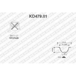 Комплект ремня ГРМ SNR KD47901