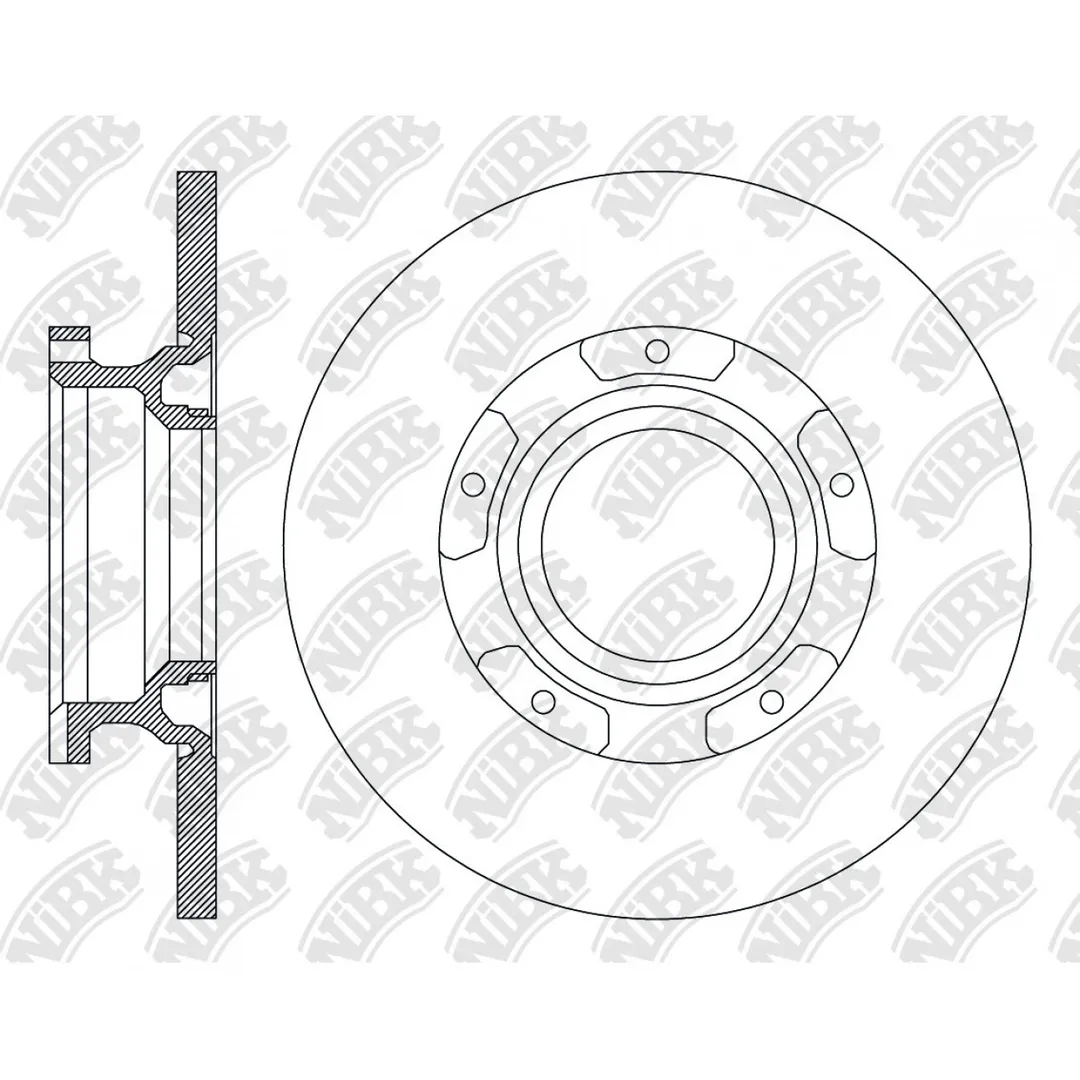 Диски тормозные FORD TRANSIT 05.19~ NIBK RN2564
