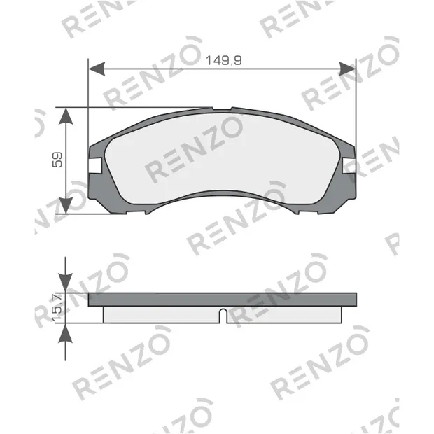 Колодки дисковые RENZO RNZ200
