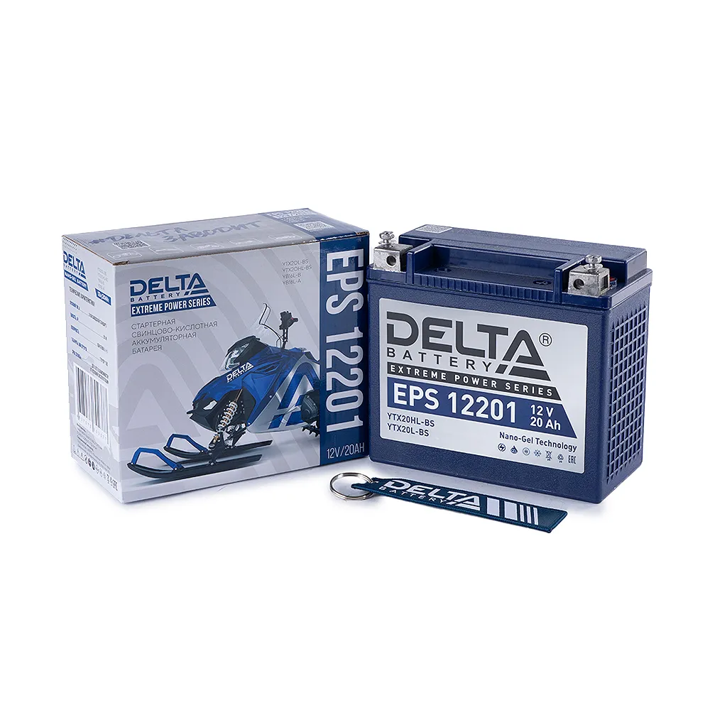 Аккумулятор DELTA Battery AGM 20 А/ч обратный R+ 176x87x154 мото EN 260 А