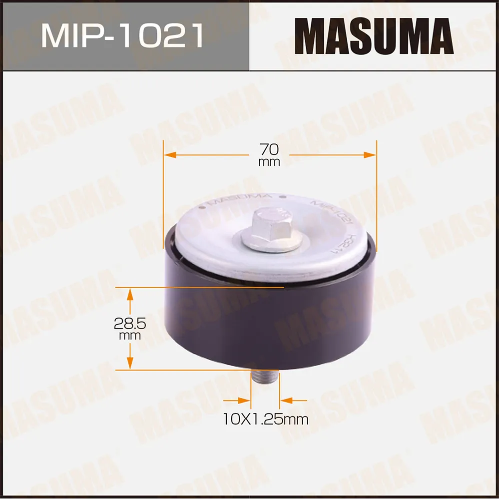 Ролик обводной ремня привода навесного оборудования MASUMA MIP1021