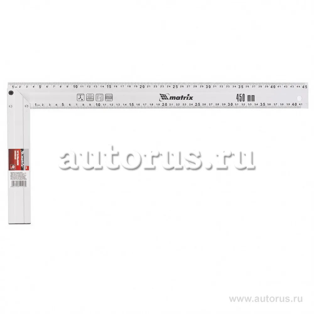 Угольник, 450 мм, алюминиевый, литой MATRIX 32475