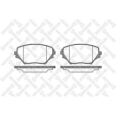 Колодки дисковые п. Toyota RAV4 1.8/2.0 WTi/2.0D4-D 00> STELLOX 824000_SX