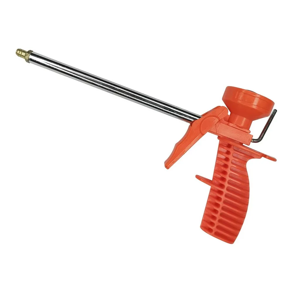 Пистолет для монтажной пены красный пластик 40кор, шт VertexTools 9017-02