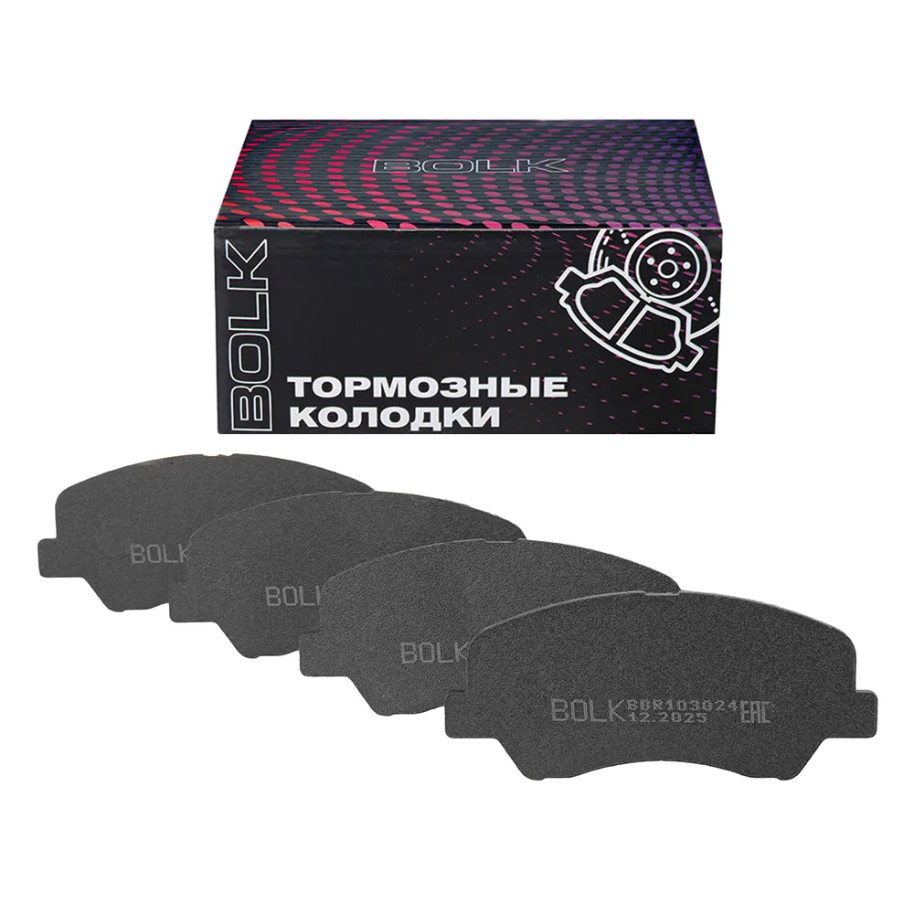 Колодки передние HYUNDAI Solaris (10-)/Rio (10-) BOLK BBR103024
