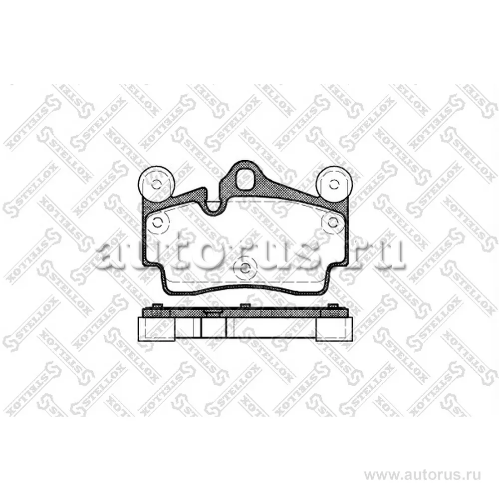 Колодки дисковые з. VW Touareg 3.2i/4.2i/2.5TDi/5.0TDi 02> STELLOX 1007 000-SX