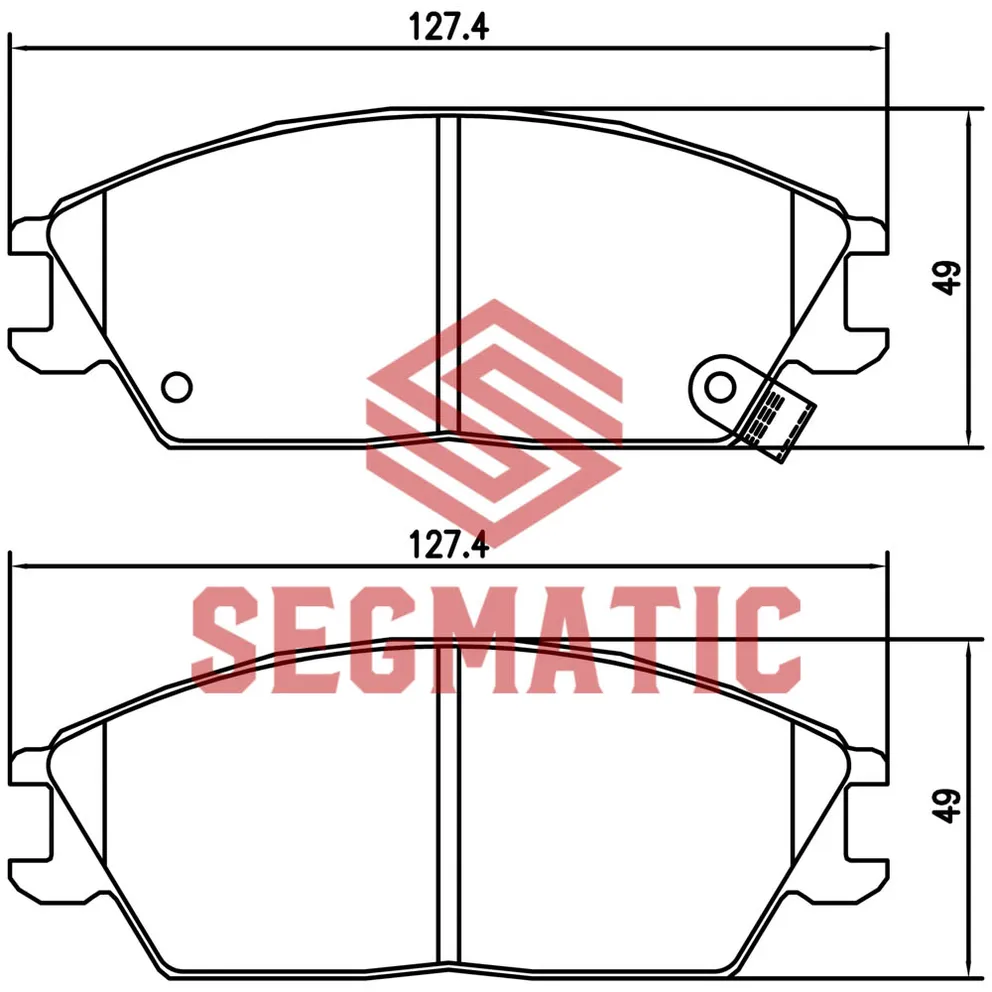 Колодка торм диск пер Hyundai Getz 1.4 2005-2010; Hyundai Accent 1.5 2000-2005; Hyundai Getz 1.3 SEGMATIC SGBP2608