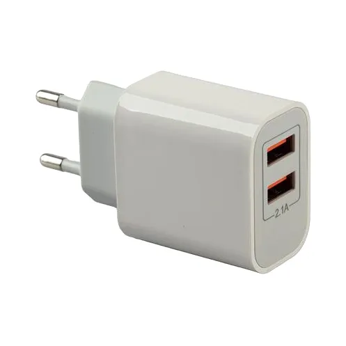 Зарядное устройство (вилка), 2 выхода USB (картонный короб) LECAR LECAR000175209