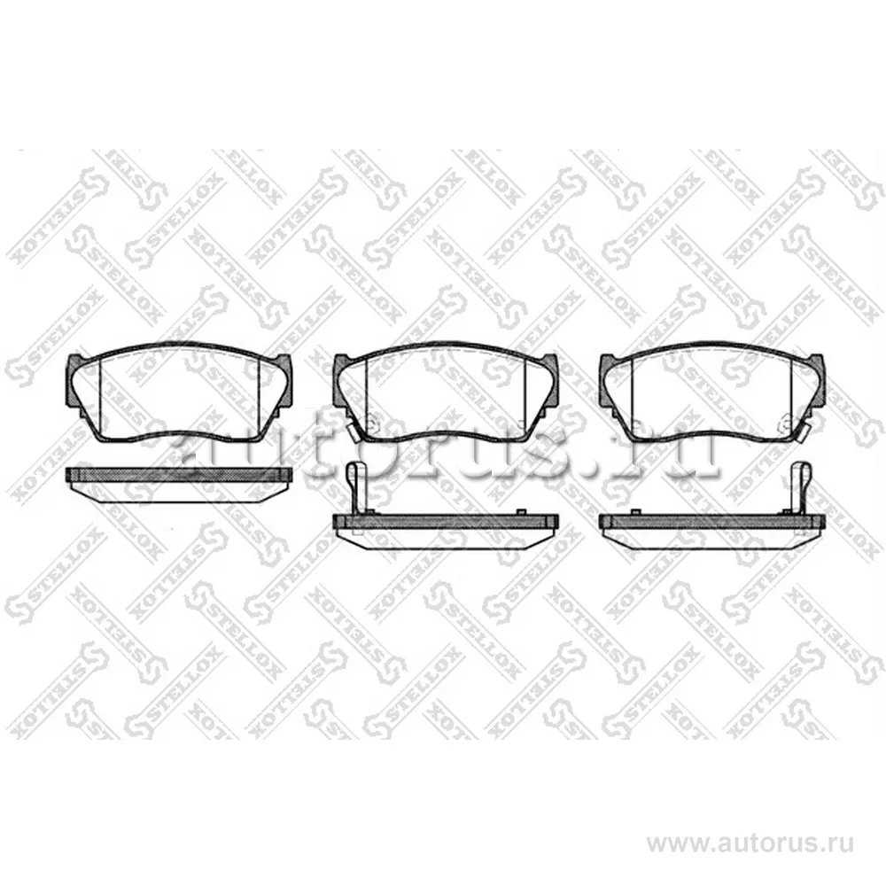 Колодки дисковые п. Nissan Sunny 1.4-2.0D 91-95/100N STELLOX 375 002-SX