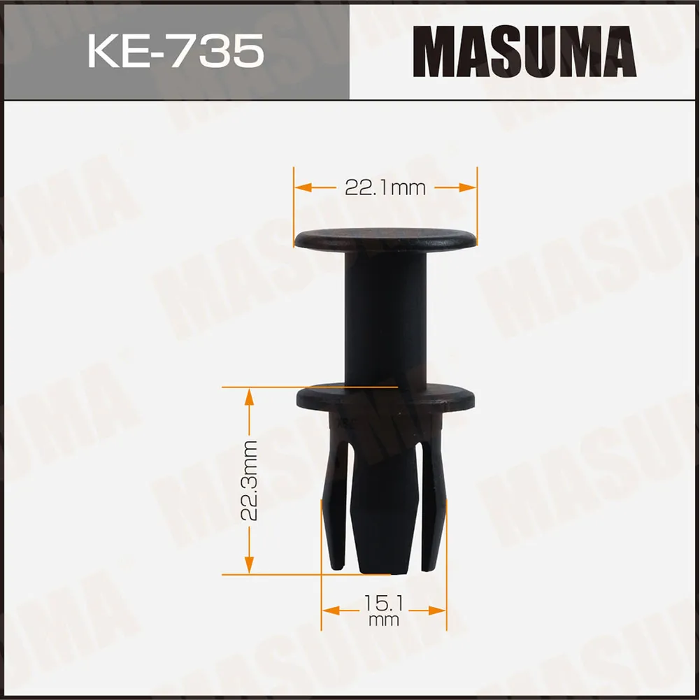 Клипса AUDI A5 07- (мин. 50 шт.) MASUMA KE735