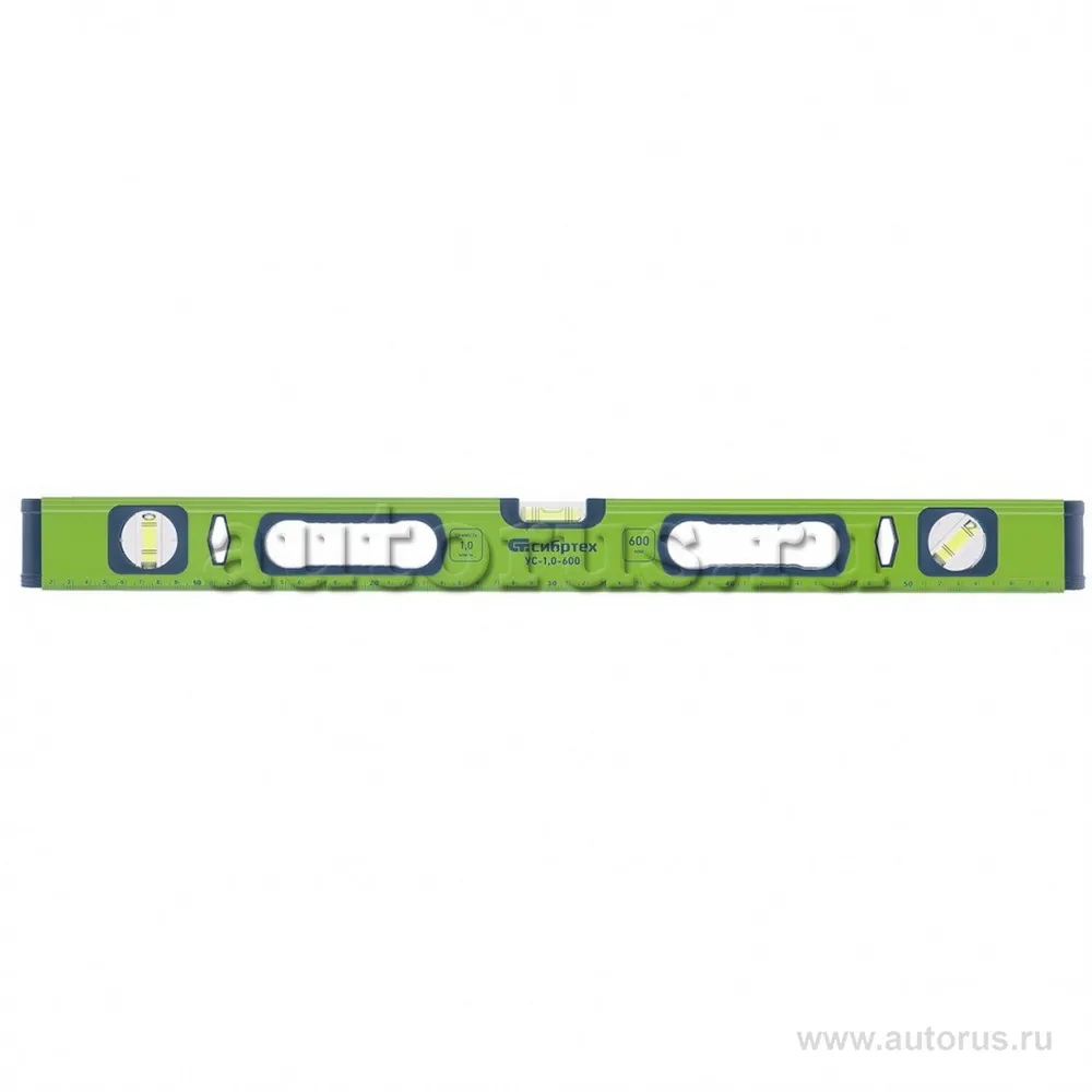 Уровень алюминиевый УС-1, 0-2000, фрезерованный, 3 глазка, рукоятки, 2000 мм СИБРТЕХ 34107