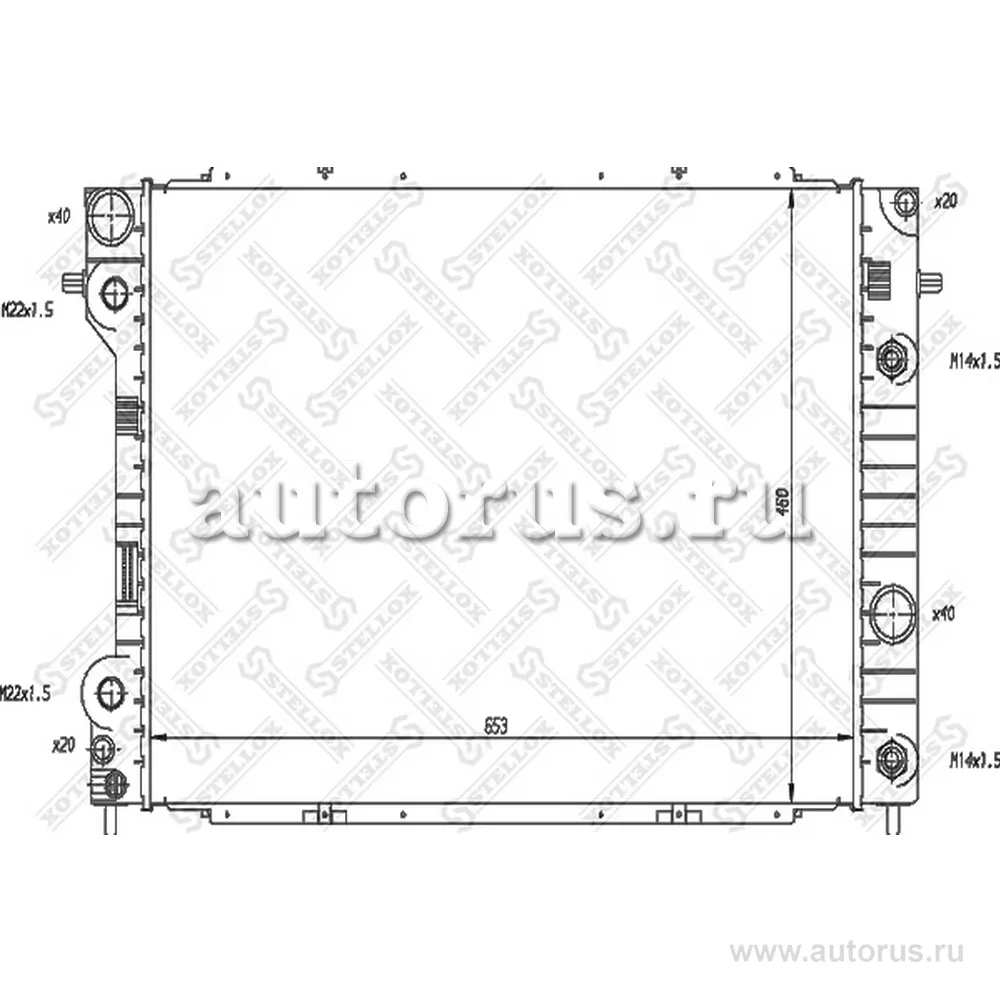 Радиатор системы охлаждения с AC Opel STELLOX 1026047_SX