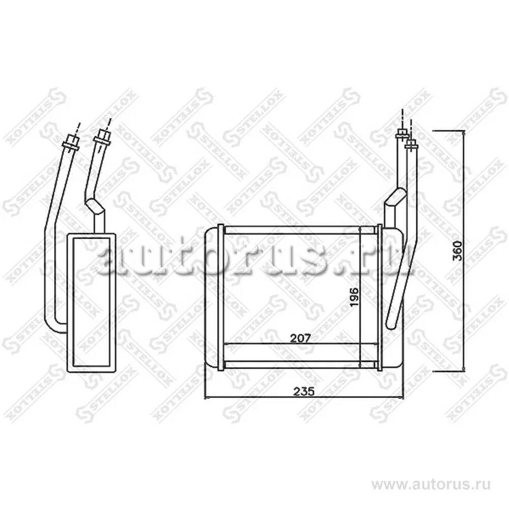 Радиатор печки Ford Focus STELLOX 1035167_SX