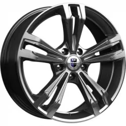 Диск литой R18 7J 5x112/57.1 ET43 КИК Каррера (КС655) Дарк платинум r73133