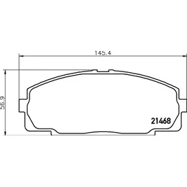 Колодки передние TOYOTA Dyna/HiAce/Hilux NISSHINBO NP1004