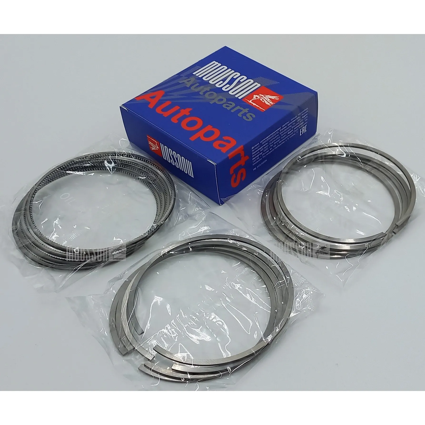 Кольца ремонтные + 0.25 мм комплект TOYOTA 1KD-FTV 96.25X2.0X1.5X3.0 на 1 цилиндр MOUSSON SRS1KDFTV025