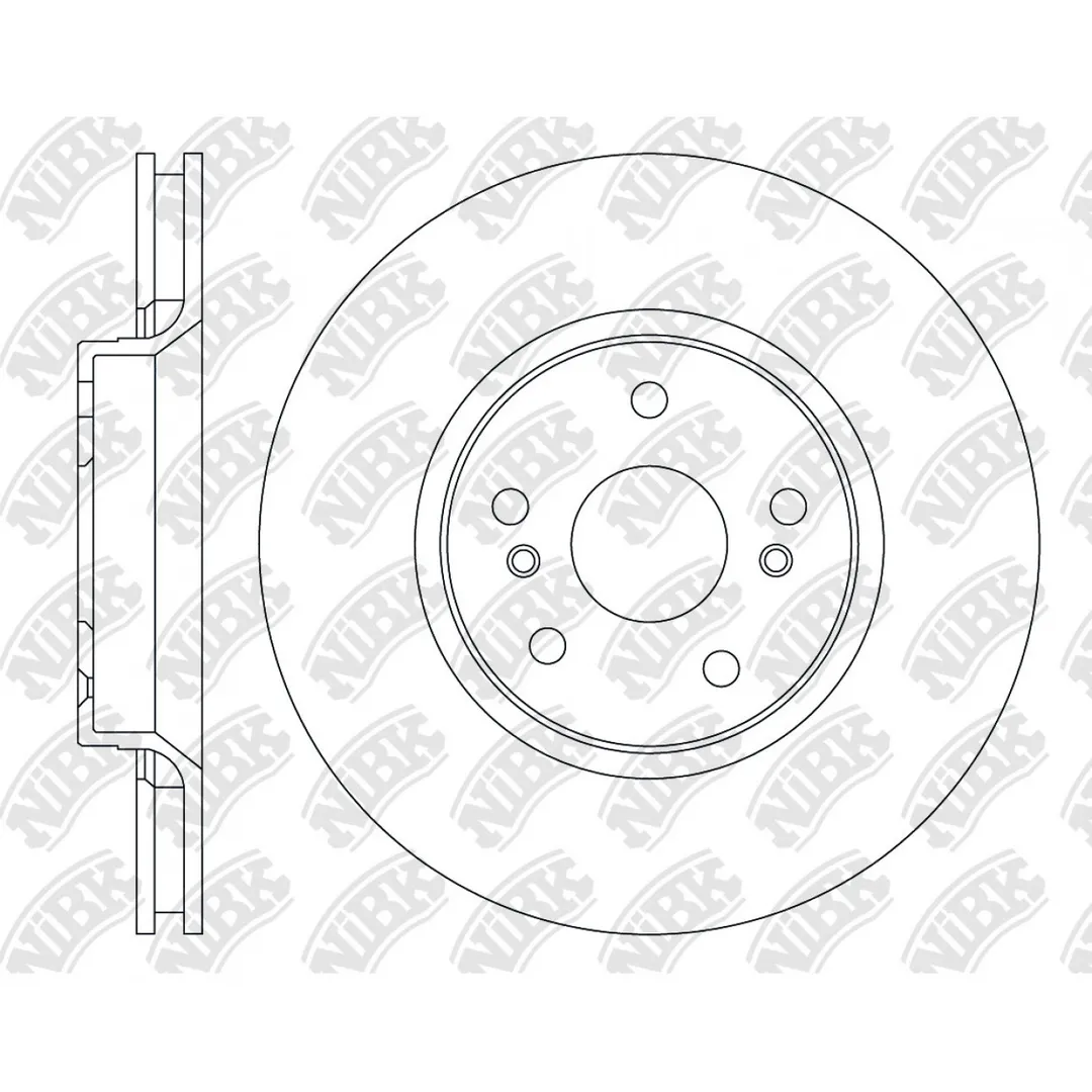 Диск тормозной CHERY ARRIZO 8 (M1E) передний (1шт.) NIBK RN2576