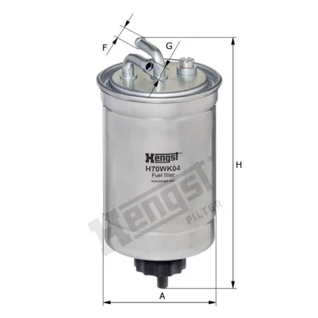 Фильтр топливный HENGST H70WK04