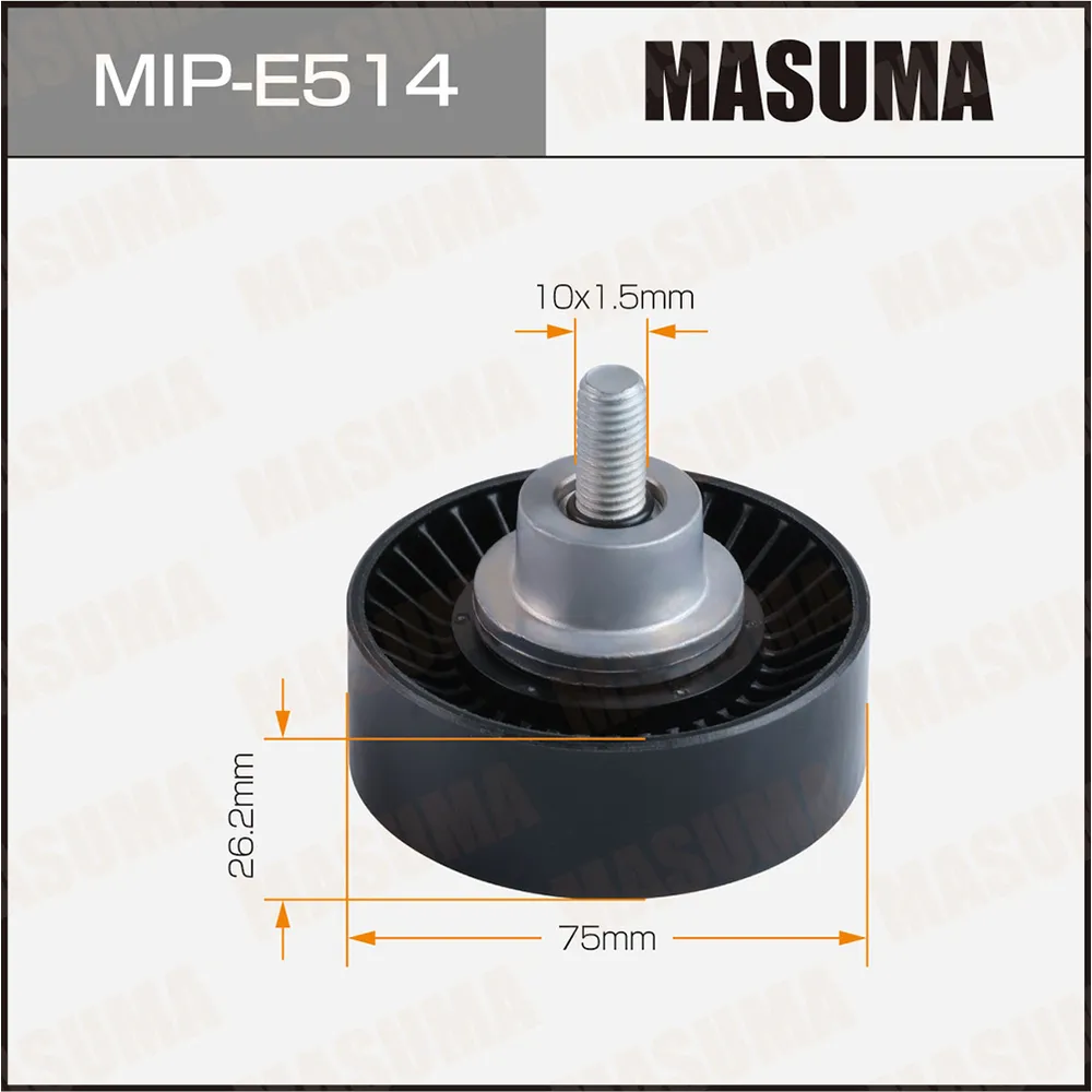 Ролик обводной ремня привода навесного оборудования MASUMA MIP-E514